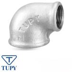 زانو تبدیلی (90R) - دنده ای گالوانیزه توپی (TUPY)