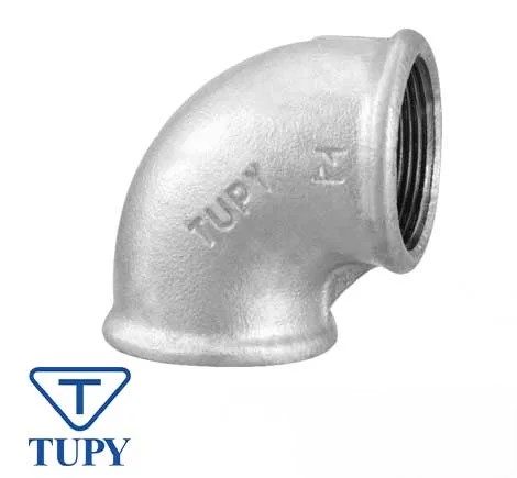 زانو دنده ای گالوانیزه توپی (TUPY) برزیل زانو 90 - دنده ای گالوانیزه توپی (TUPY) - Image 1