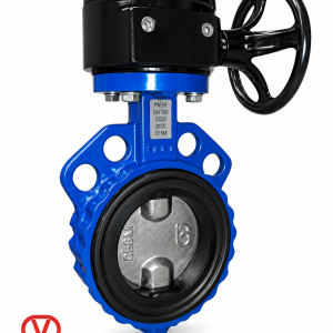 پروانه ای ویفری گیربکس دار دریچه استیل (PN16) وگ ایران
