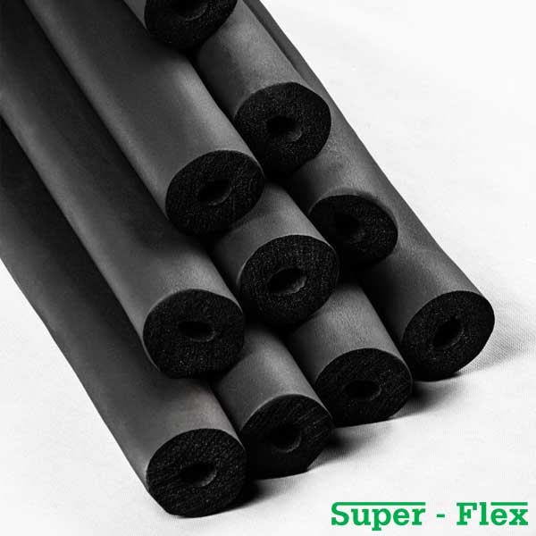عایق-الاستومری-لوله-ای-سوپرفلکس عایق لوله SUPER FLEX – ضخامت 19mm - Image 1