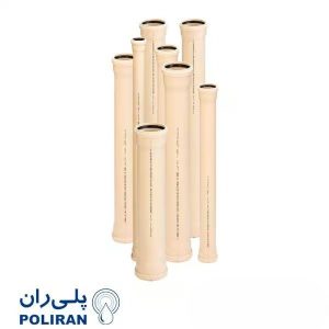 لوله دو سر سوکت قطر 110 پوش فیت سایلنت پلی ران
