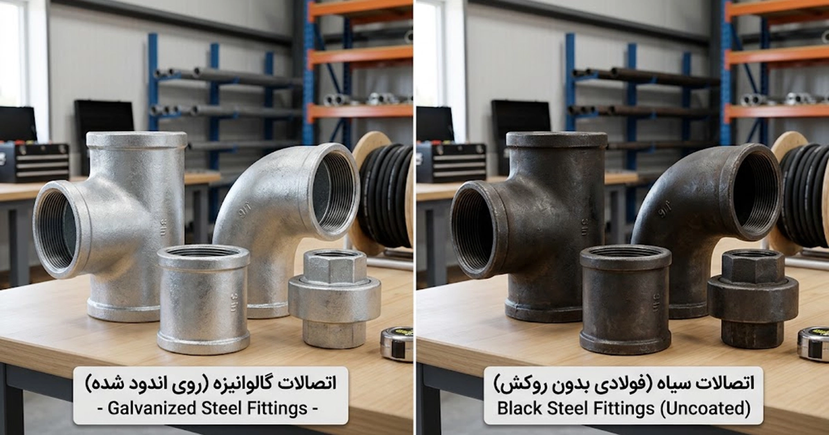تفاوت اتصالات گالوانیزه و سیاه