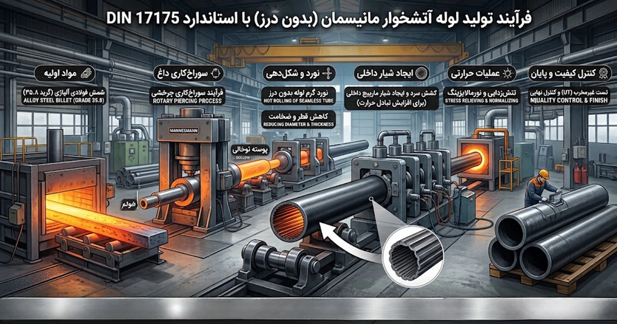 تولید لوله آتشخوار